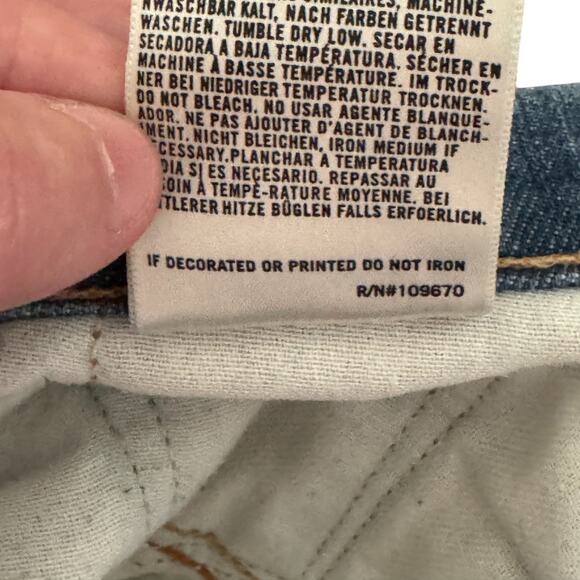 Citizens of Humanity Kelly 063 Low Waist Cropped Stretch Jeans Size 29 Blue - Picture 15 of 16